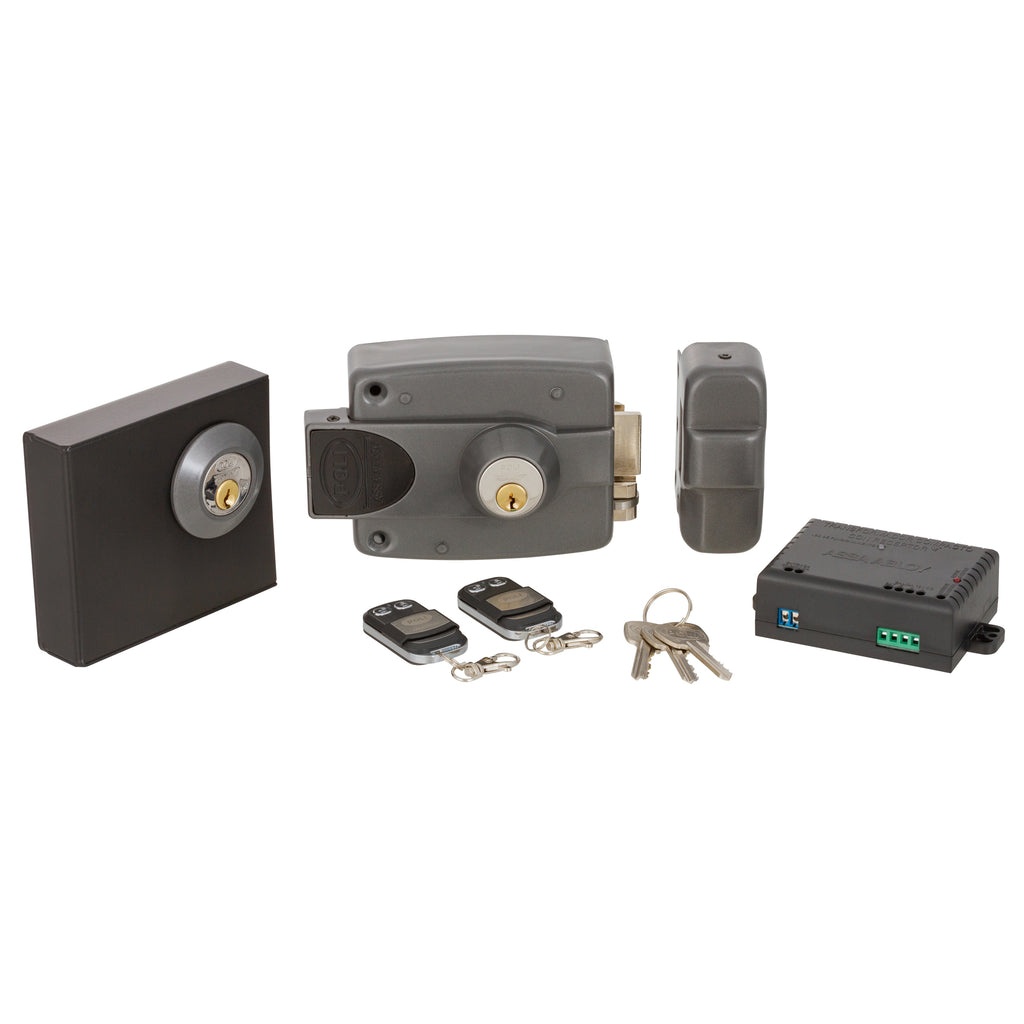 Kit Cerradura Sobreponer Eléctrica 3010 Control Remoto