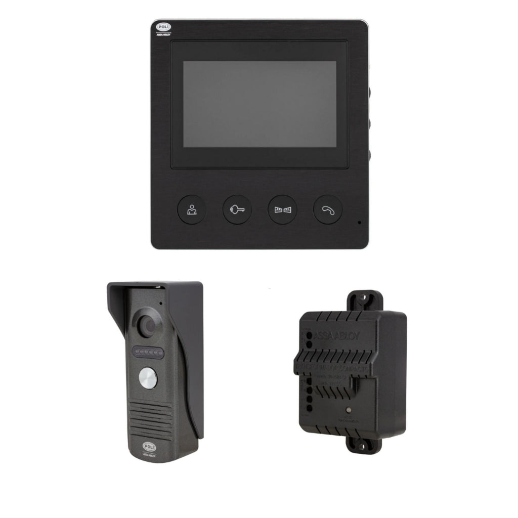 Kit Videoportero con Monitor LCD 4,3" para Apertura Remota