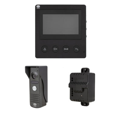 Kit Videoportero con Monitor LCD 4,3" para Apertura Remota