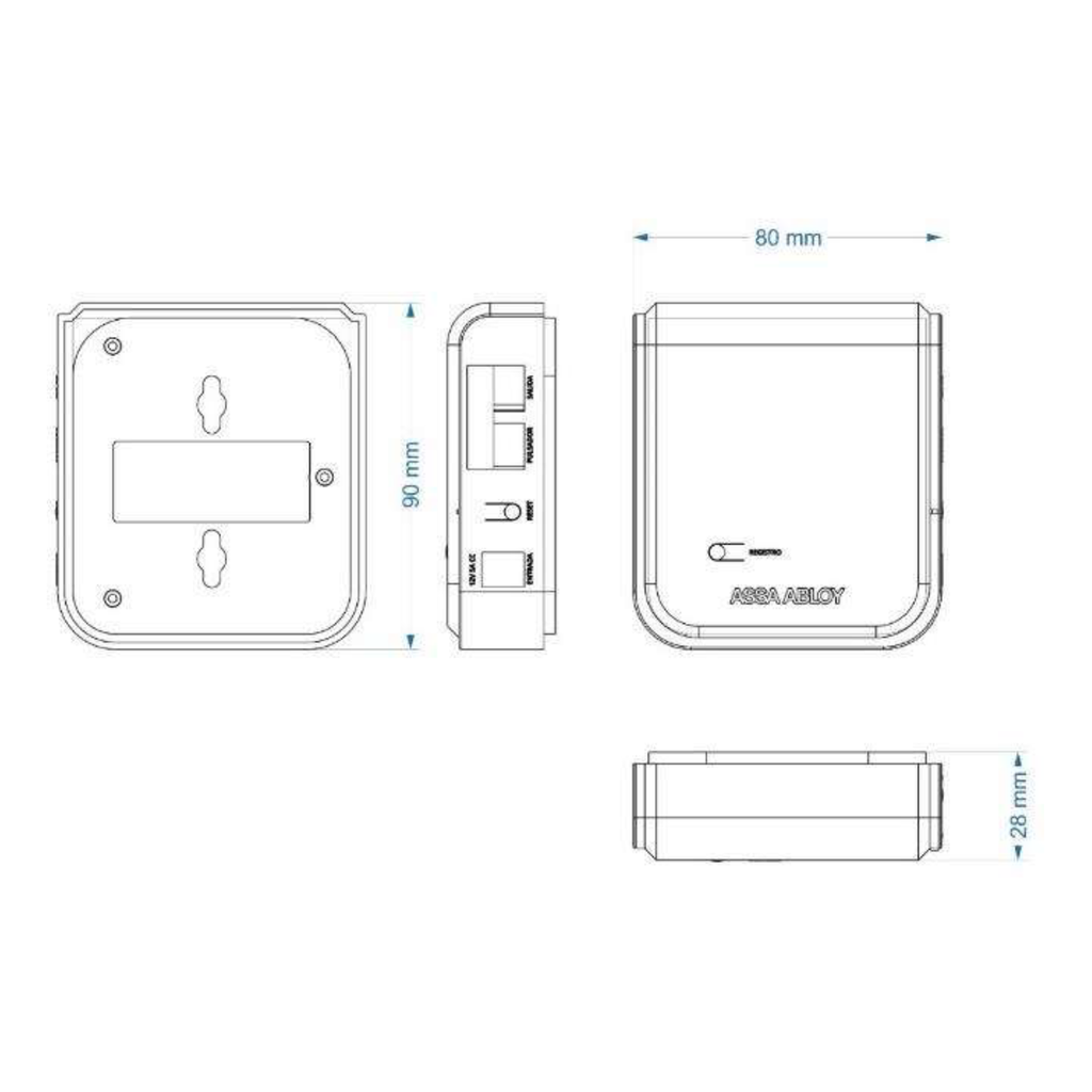 Smart Pack Cerradura Sobreponer Eléctrica POLI HOME con apertura remota WIFI