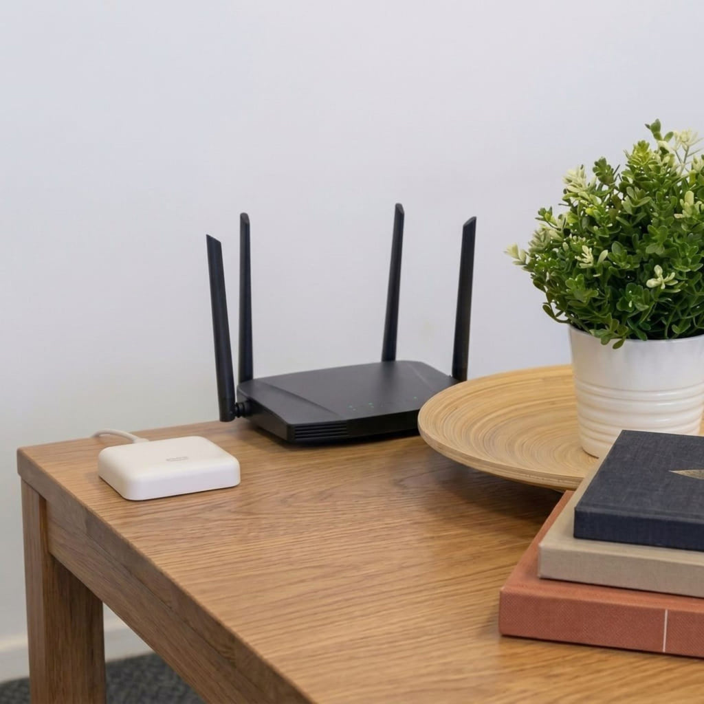 Pack Cerradura Digital Inteligente Smart 1200 + Hub Poli Home Wi-Fi