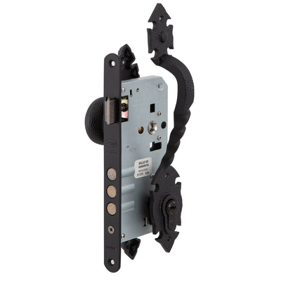 Cerradura Embutida Rústica B60 Pomo/Tirador Acceso 1/2