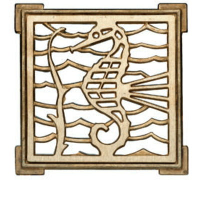 Rejilla Pileta Cuadrada 100mm Bronce