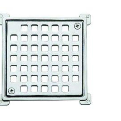 Rejilla Pileta Cuadrada 100mm Cromado