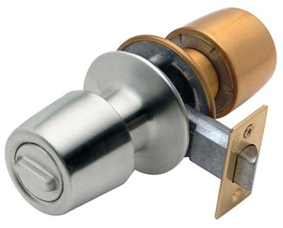 Cerradura Tubular Pomo Urbano Baño Bronce/Inox