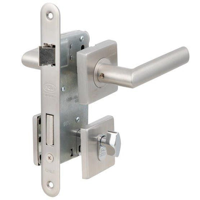 Cerradura Embutida Piano B40 Dormitorio Llave/Perilla Inoxidable