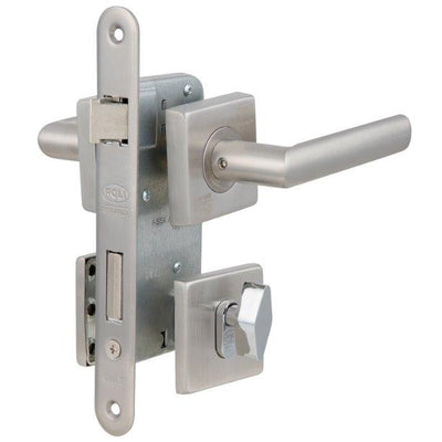 Cerradura Embutida Piano B40 Baño Perilla/Ranura Inoxidable