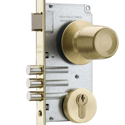 Cerradura Embutida Urbano B60 Acceso Fijo Bronce