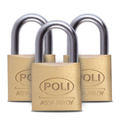 Pack 3 Candados Bronce 25mm