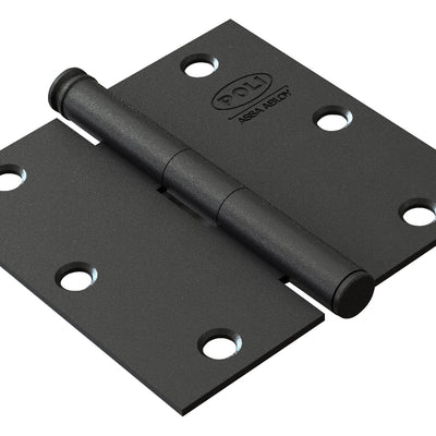 Bisagra de Acero Poli 3x3 Rústica color Negro
