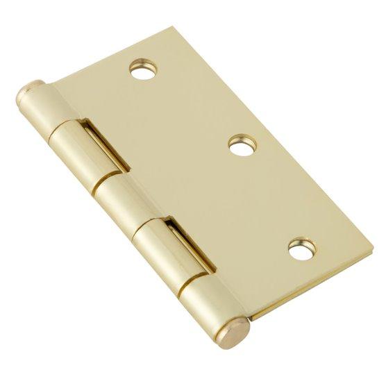 Pack de 3 Bisagras Poli de Acero 3.5 x 3.5 Bronce Pulido