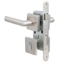 cerradura embutida con llave y perilla inoxidable